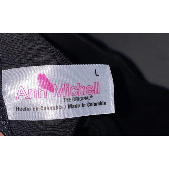 Ann Michell by Lycra Amalia Short Cachetero Size Large Black Booty Buttocks - Picture 6 of 9